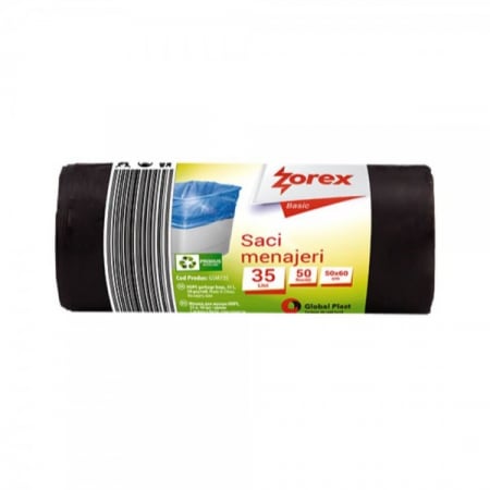 Accesorii Bucatarie - Saci menajeri Zorex, 35L, 50 bucati