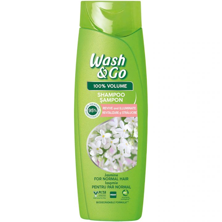 Ingrijire Personala - Sampon pentru par Wash & Go Iasomie, 360ml