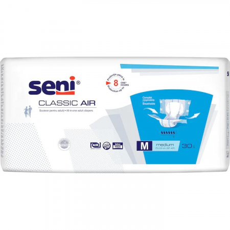Igiena Intima - Scutece pentru adulti Seni Classic Air, Medium, 30 bucati