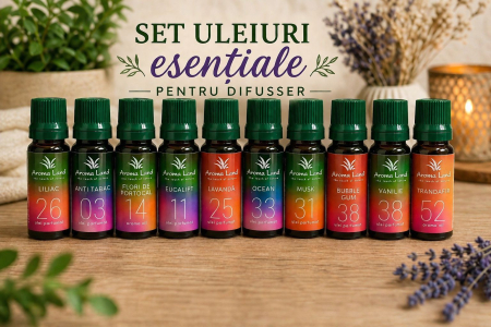 Set Cadou - Set 10 Uleiuri Esentiale Aroma Land