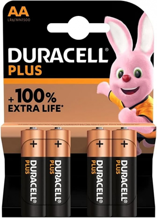 Becuri & Baterii - Set 4 baterii Duracell Alcalin, R3, 1,5V