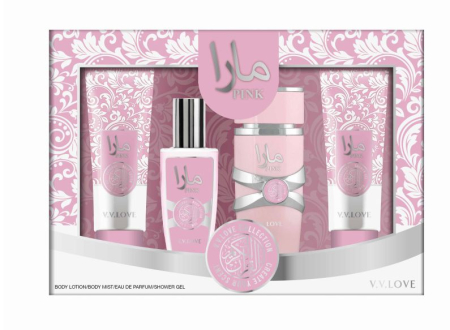 Set cadou Crimson Bloom: Lotiune de corp + Spray de corp + Apa de parfum + Gel de dus [1]