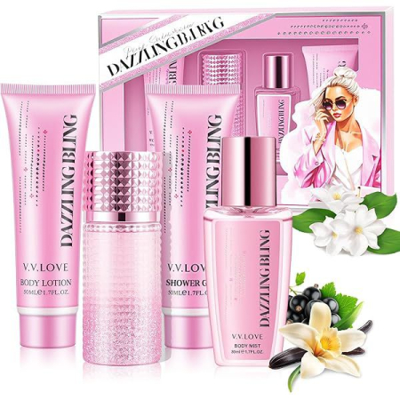 Set Cadou - Set cadou Dazzling Bling: lotiune de corp, spray de corp, apa de parfum, gel de dus 50ml