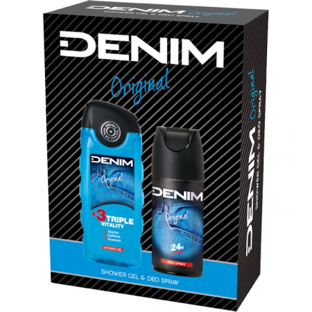 Set Cadou - Set cadou Denim Original: Deodorant, 150ml + Gel dus, 250ml