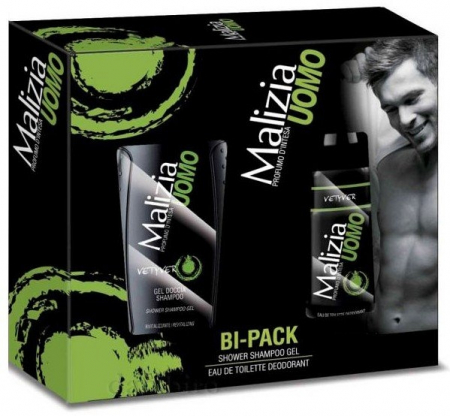 Set cadou Malizia Uomo Vetyver: Deodorant spray 150ml + Gel de dus 250ml [1]