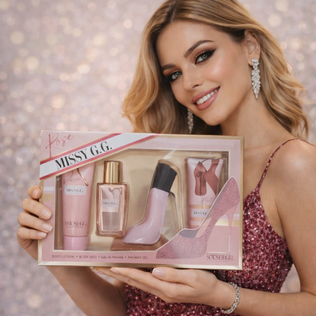 Set Cadou - Set cadou Missy GG Rose: Lotiune de corp + Spray de corp + Apa de parfum + Gel de dus