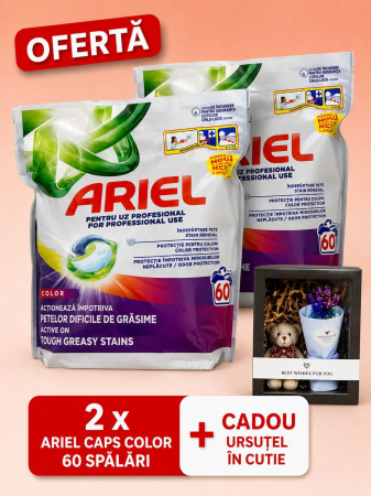 Set Cadou - Set x2 Ariel Professional Color 120 spalari + CADOU