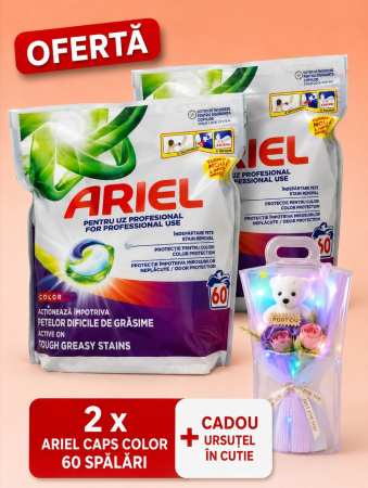 Set Cadou - Set x2 Ariel Professional Color 120 spalari + CADOU