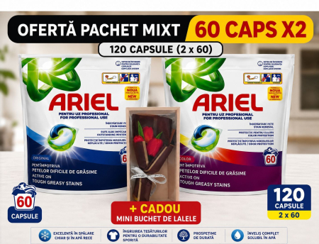 Set Cadou - Set x2 Ariel Professional Mixt 120 spalari + CADOU
