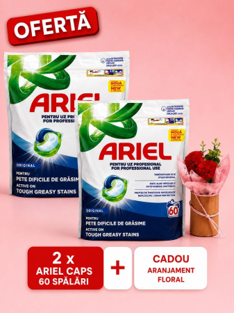 Set Cadou - Set x2 Ariel Professional Regular 120 spalari + CADOU