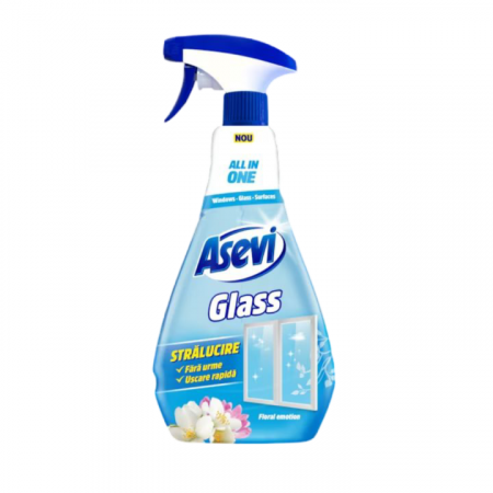 Sticla & Fereastra - Solutie pentru geamuri Asevi Floral Glass, 750ml