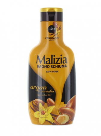 Gel de Dus - Spuma de baie Malizia Ulei de Argan si Vanilie, 1L
