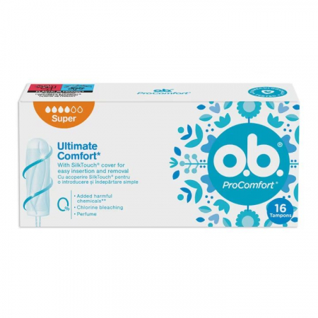Igiena Intima - Tampoane OB Procomfort Super, 16 bucati