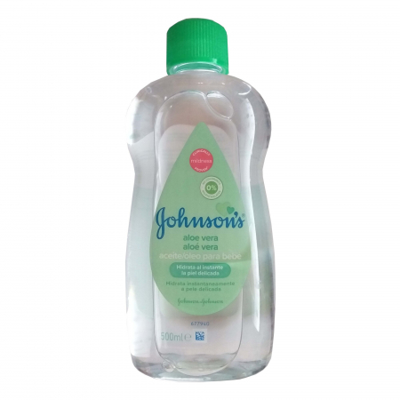 Sampon & Balsam copii - Ulei de corp Johnson's Baby Aloe Vera, 500ml
