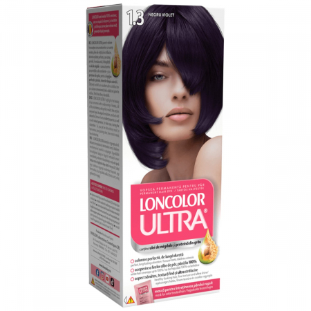 Ingrijire Personala - Vopsea de par permanenta Loncolor Ultra 1.3 Negru Violet, 100ml