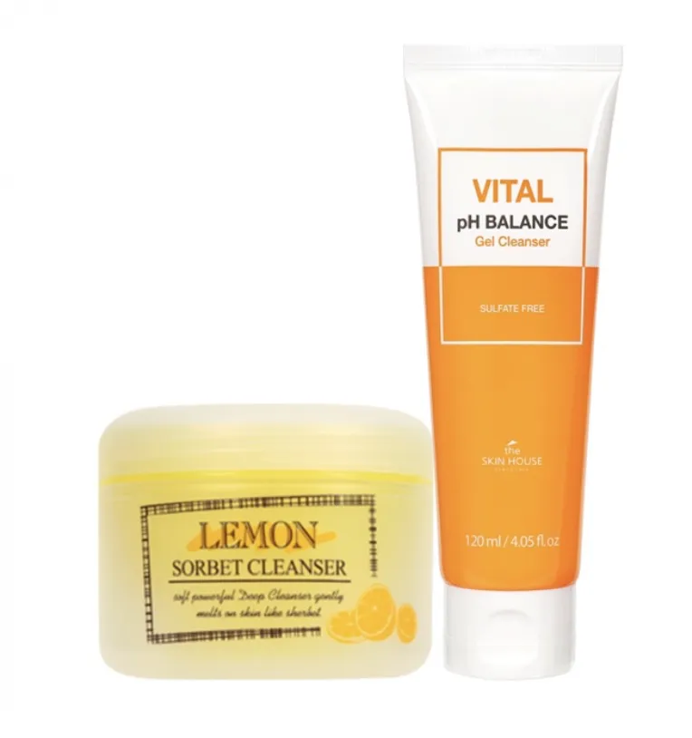 Sorbet de Curatare Lemon Sorbet Cleanser si Gel-Spuma de Curatare Vital pH Balance