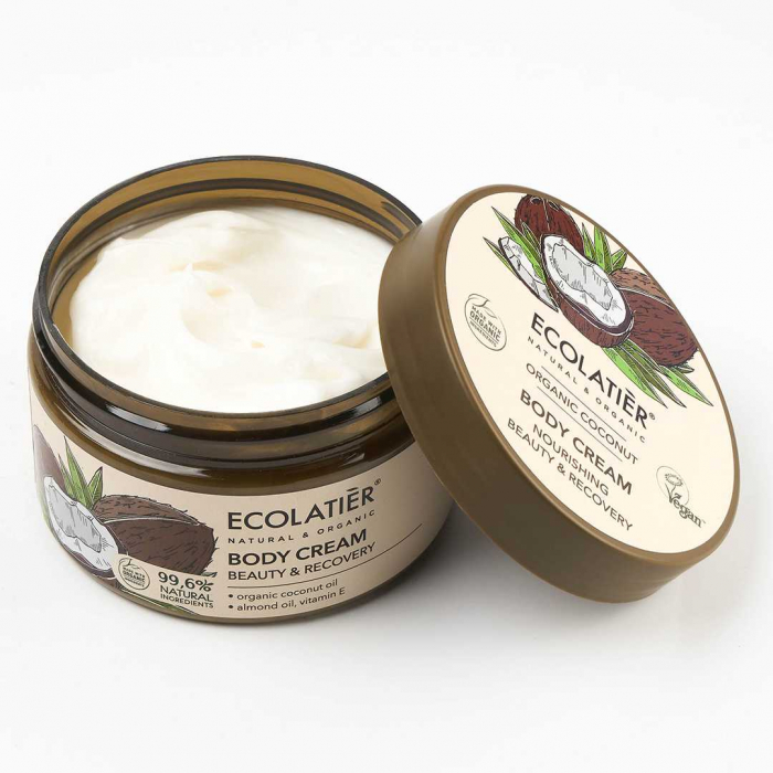Crema de corp nutritiva vegana Ecolatier Organic Coconut Nourishing 250ml [2]