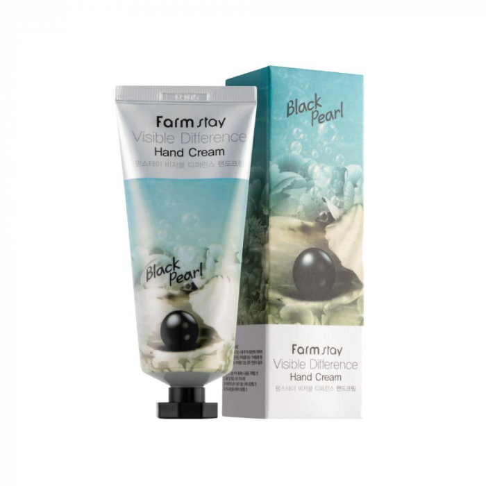 Crema de maini hidratanta Farmstay Visibile Difference Hand Cream Black Pearl 100gr [2]