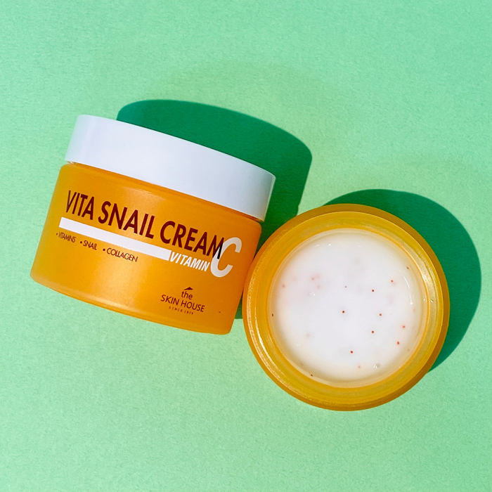 Crema pentru fata antirid cu efect de luminozitate The Skin House Vita Snail Cream Vitamin C 50ml [2]