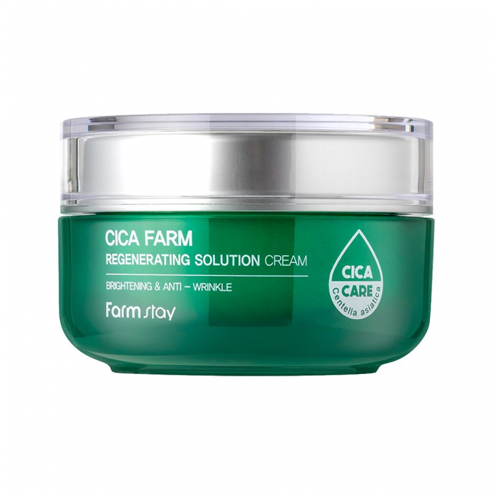 Crema pentru fata hidratanta calmanta cu efect antirid Farmstay Cica Farm Regenerating Solution 50ml [2]