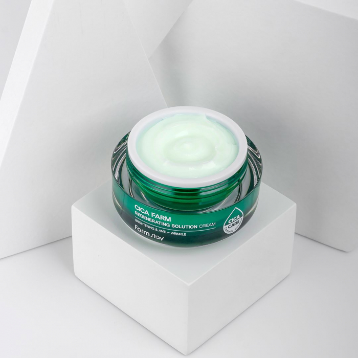 Crema pentru fata hidratanta calmanta cu efect antirid Farmstay Cica Farm Regenerating Solution 50ml [6]