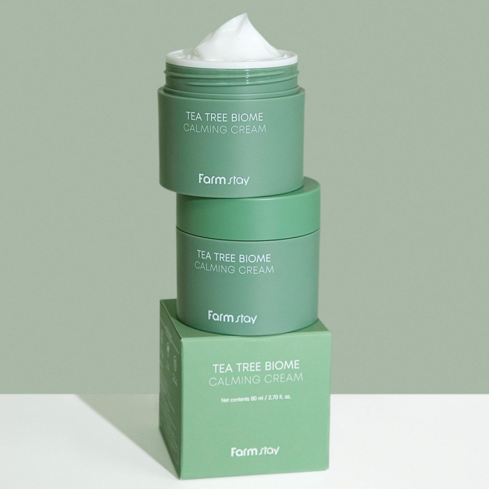 Crema pentru fata hidratanta calmanta Farmstay Tea Tree Biome Calming 80ml [8]