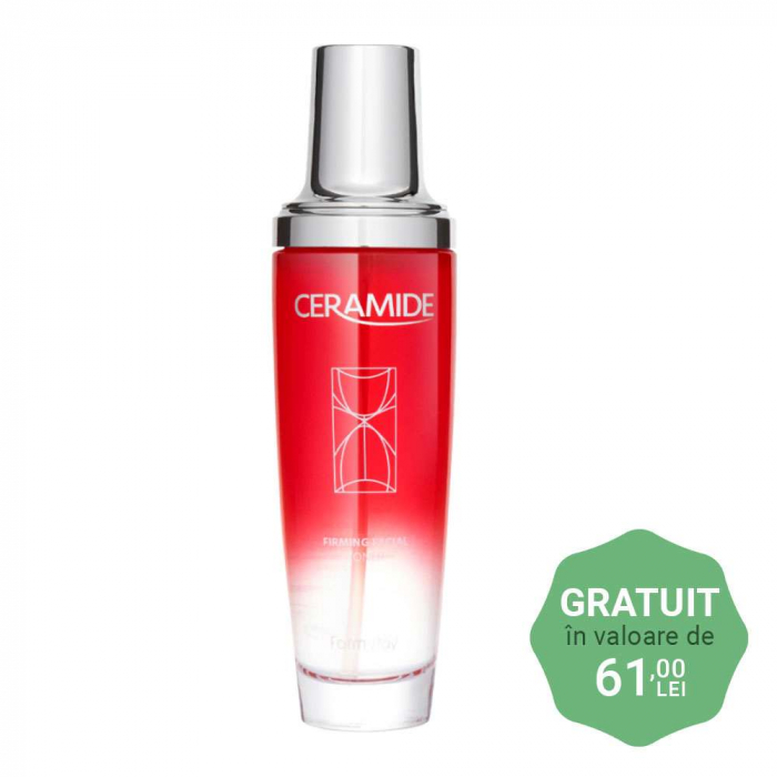 Set antirid nutritiv in 4 Pasi Farmstay Ceramide Firming Facial Ser Fata, Crema pentru Ochi, Crema de Fata si Toner CADOU [2]