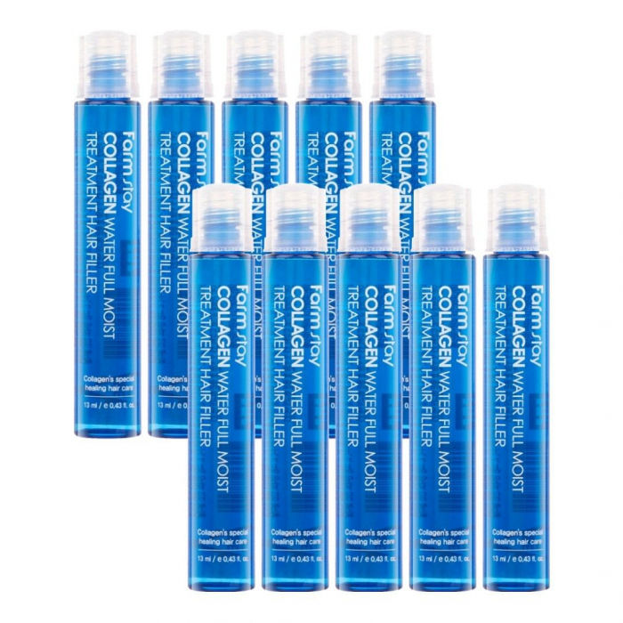 Fiole cu tratament intensiv de par Farmstay Collagen Water Full Treatment Hair Filler 10x13ml [2]