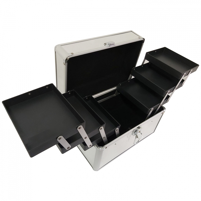 Geanta pentru cosmetice 29x18x20cm Argintie [4]
