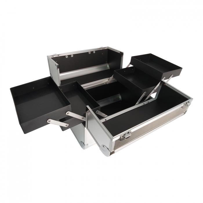 Geanta pentru cosmetice 32x21x26cm Argintie [2]