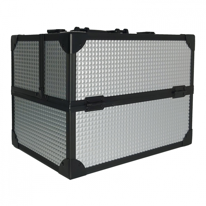 Geanta pentru cosmetice 35x25x25cm Argintie [2]