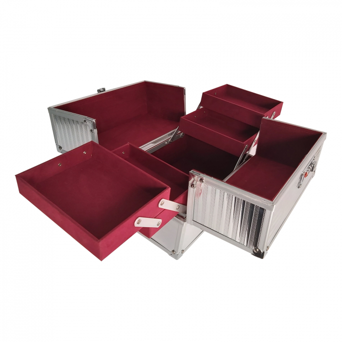 Geanta pentru cosmetice 25x17x20cm Argintie [3]