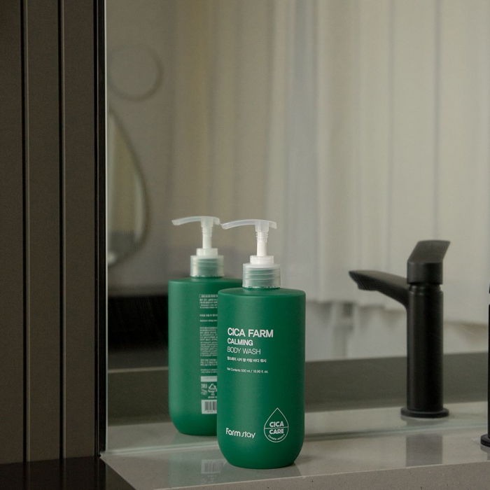 Gel de dus hidratant calmant hipoalergenic Farmstay Cica Farm Calming Body Wash 500ml [3]
