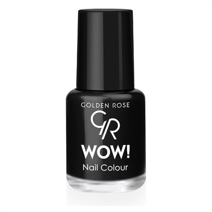 Lac de unghii (oja) Golden Rose Wow Negru 6ml