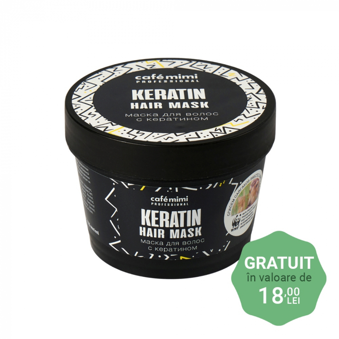 Set pentru ingrijirea parului Cafe Mimi Hair Professional cu Cheratina, Sampon, Balsam si Masca de par [2]