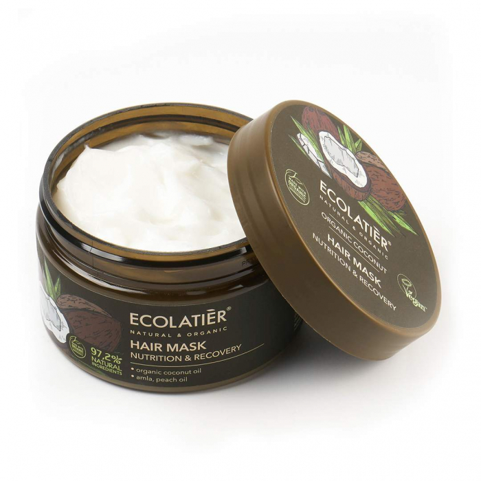 Masca de par vegana Ecolatier Organic Coconut Nutrition & Recovery 250ml [2]