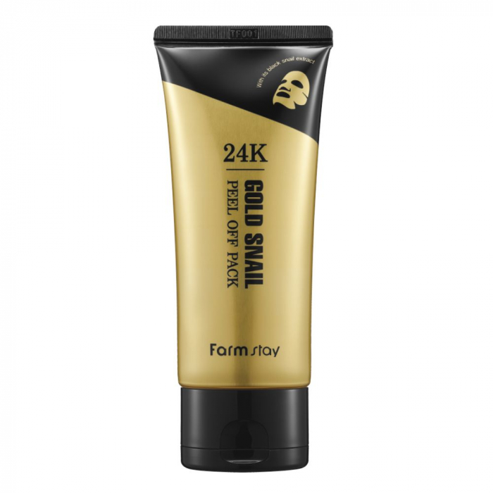 Masca Peel Off pentru curatare fata in profunzime Farmstay 24K Gold Snail 100gr [2]