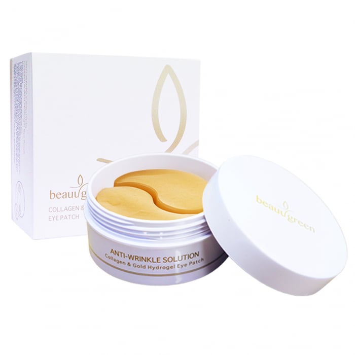 Plasturi anticearcan de ochi cu ser antirid si luminozitate Beauugreen Collagen Gold Eye Patch 60bc 90g