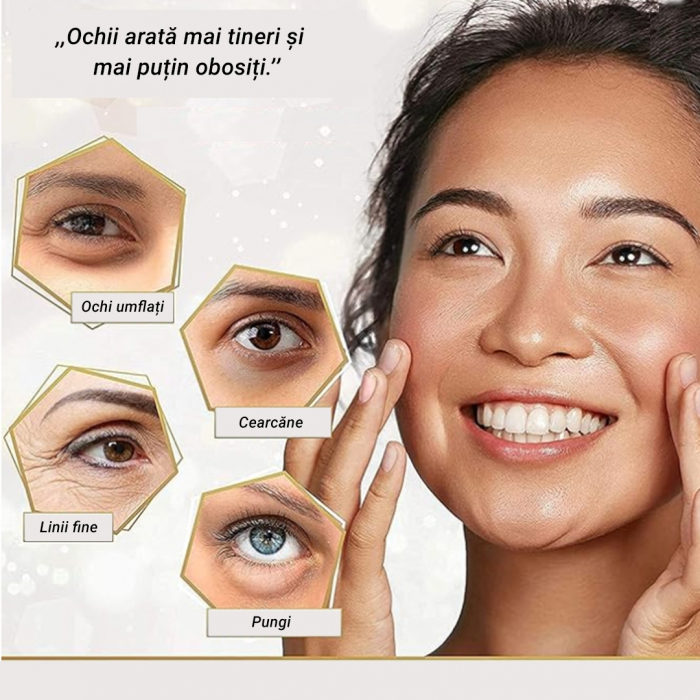 Plasturi anticearcan de ochi cu ser antirid si luminozitate Beauugreen Collagen & Gold Eye Patch 60bc/90g [7]