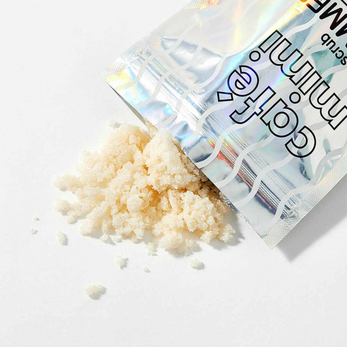 Scrub de corp exfoliant Cafe Mimi Dry Body Scrub Shimmer Mangosteen & Avocado cu extracte naturale si sclipici fin 150gr [2]
