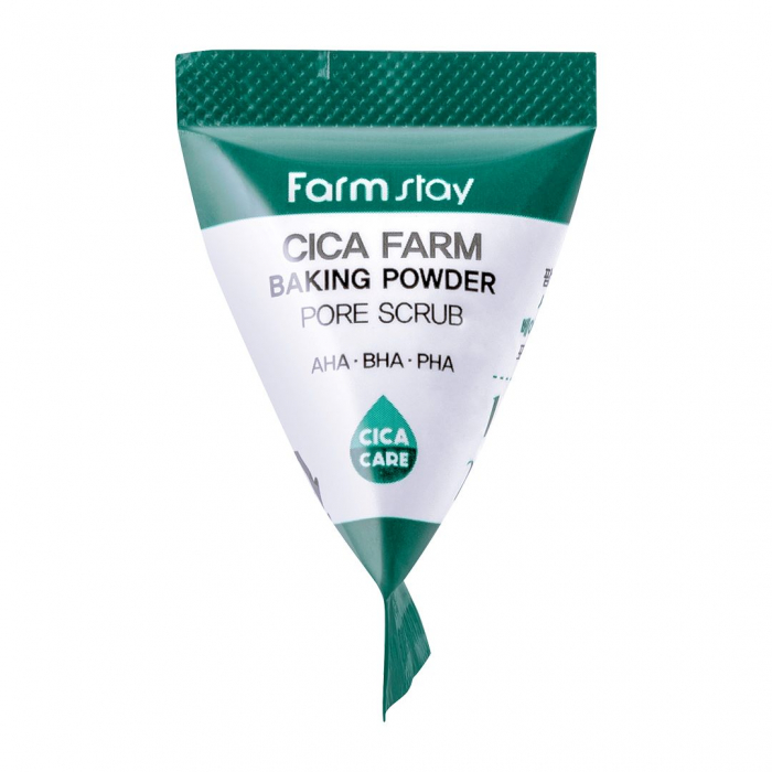 Scrub exfoliant pentru fata cu efect calmant racoritor Farmstay Baking Powder Cica Farm Pore Scrub 25bc x 7gr [2]
