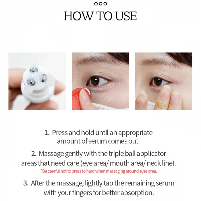 Ser concentrat de ochi antirid nutritiv cu masaj Farmstay Ceramide Wrinkle Care Relaxing Rolling Eye 25ml [6]