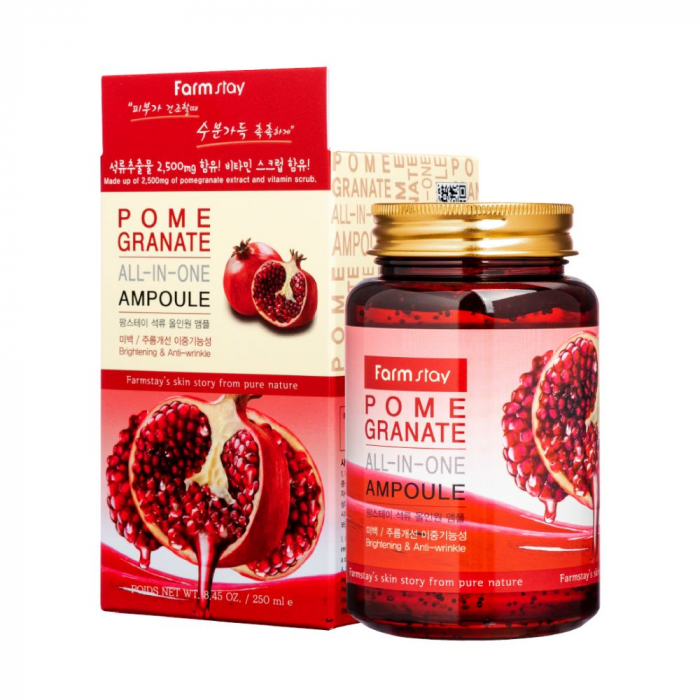 Ser concentrat pentru fata antirid hidratant Farmstay Pomegranate All-In-One Ampoule 250ml [2]