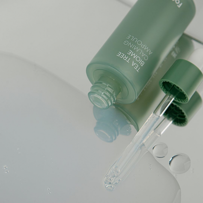 Set hidratant calmant in 4 pasi Farmstay Tea Tree Biome Calming Spuma de curatare, Toner, Ser si Crema pentru Fata [8]