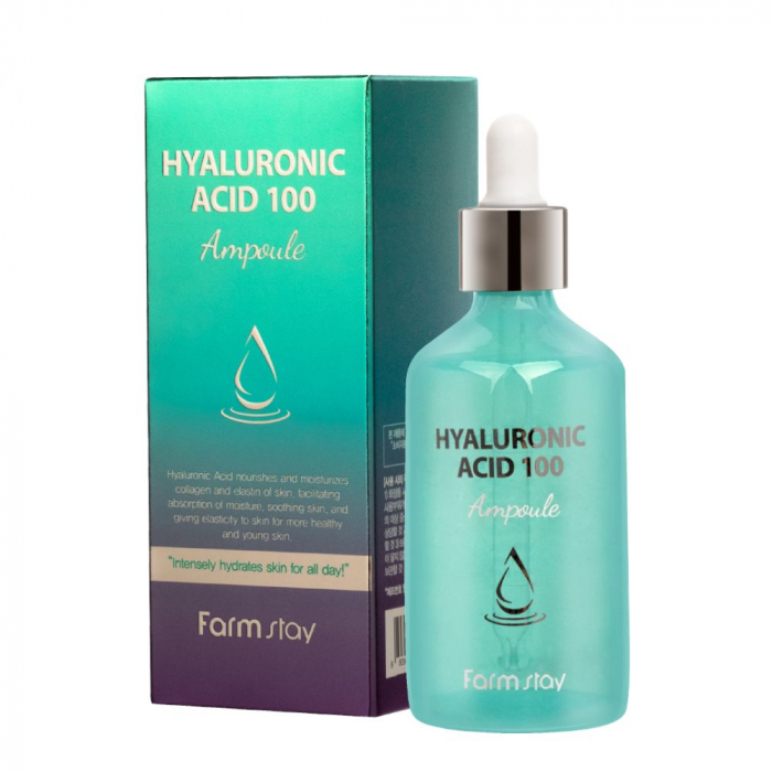 Ser concentrat de fata super hidratant Farmstay Hyaluronic Acid 100 Ampoule 100ml [2]