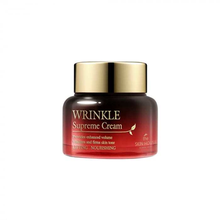 Set antirid nutritiv cu Ginseng in 3 pasi The Skin House Wrinkle Supreme Ser, Crema de fata si Spuma curatare GIFT BOX [5]
