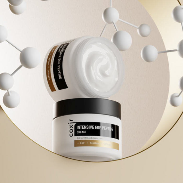 Set antirid regenerant in 3 pasi Coxir Intensive EGF Peptide Ser, Crema de fata si Spuma curatare GIFT BOX [8]