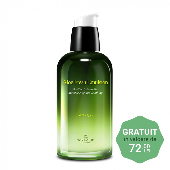 Set hidratant calmant cu efect antirid in 2 pasi The Skin House Aloe Fresh Toner si Ser de fata plus CADOU [2]