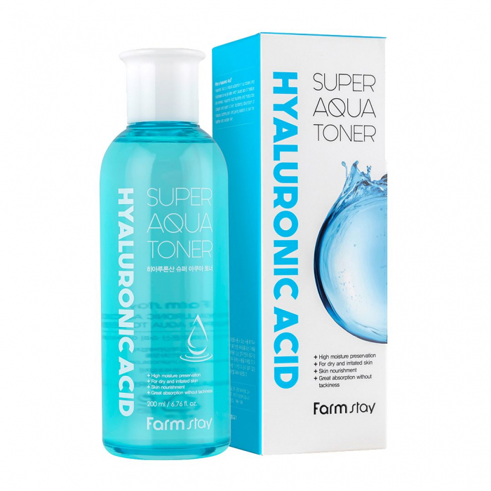 Toner pentru fata super hidratant Farmstay Hyaluronic Acid Super Aqua 200ml [2]