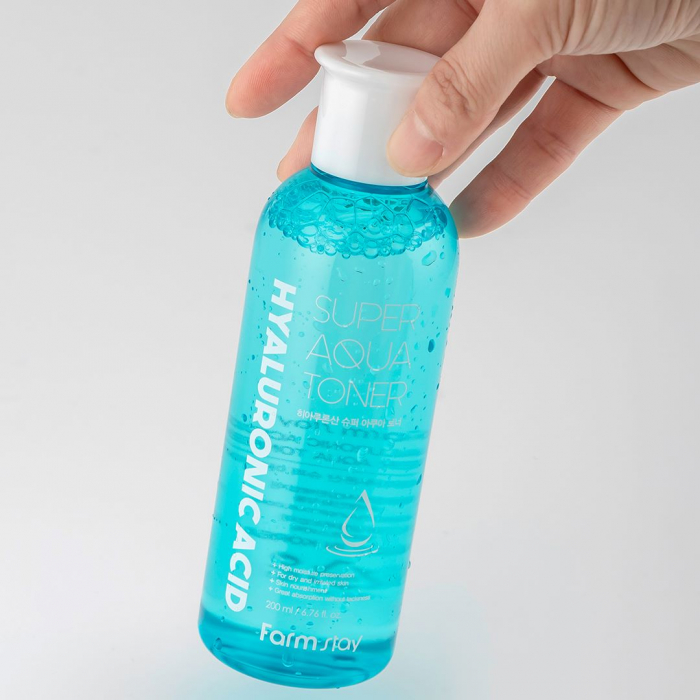 Toner pentru fata super hidratant Farmstay Hyaluronic Acid Super Aqua 200ml [3]